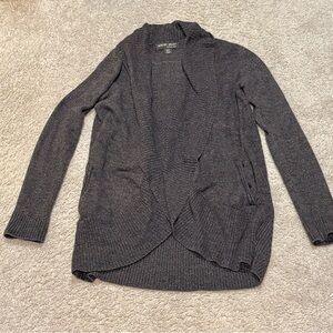 Barefoot Dreams Dark Charcoal Open-Front Women's Cardigan